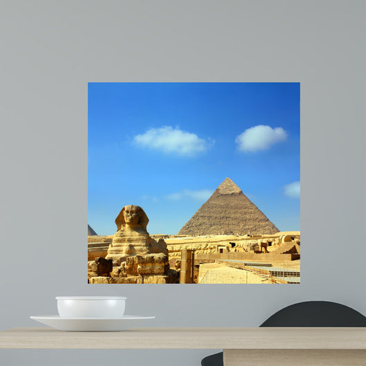 Egypt Cheops Pyramid And Sphinx Wall Decal