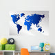 Abstract World Map World Wall Decal