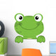Cute Frog Smiling Wall Decal