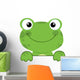 Cute Frog Smiling Wall Decal