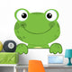 Cute Frog Smiling Wall Decal