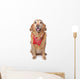 Golden Retriever Wearing a Red Bandana Wall Decal