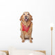 Golden Retriever Wearing a Red Bandana Wall Decal