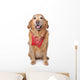 Golden Retriever Wearing a Red Bandana Wall Decal