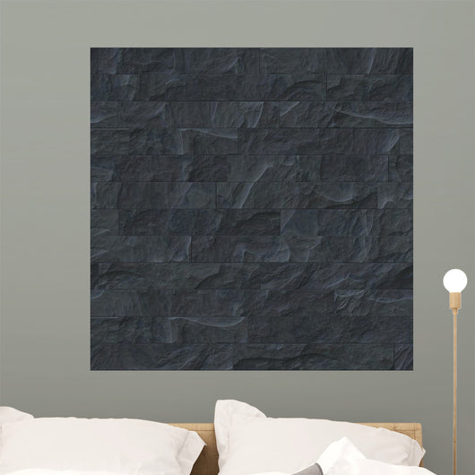 Seamless Black Stone Texture Wall Decal
