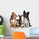 Group Five Dogs Wall Decal