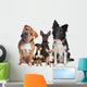 Group Five Dogs Wall Decal