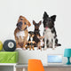 Group Five Dogs Wall Decal
