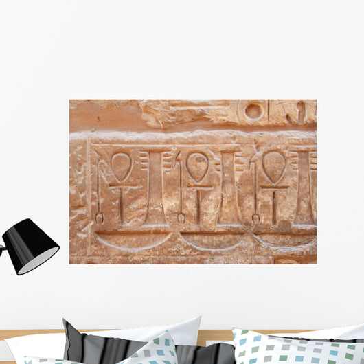 Carvings Ankhs Wall Wall Decal