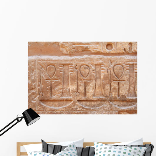 Carvings Ankhs Wall Wall Decal
