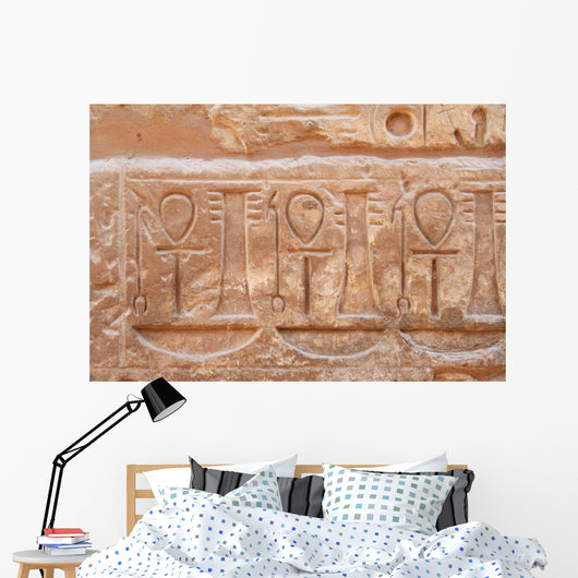 Carvings Ankhs Wall Wall Decal