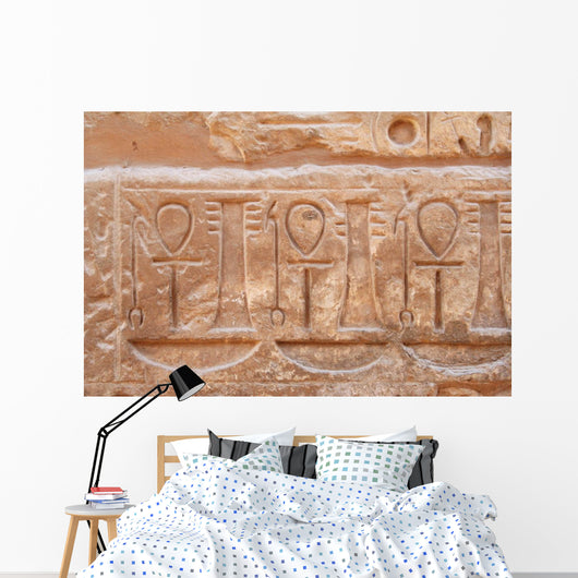 Carvings Ankhs Wall Wall Decal