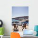 Greek Island Beach And Balcony Wall Decal