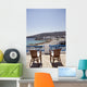 Greek Island Beach And Balcony Wall Decal