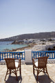 Greek Island Beach And Balcony Wall Decal
