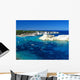 Ocean Bay with White Cliffs Aerial View Wall Decal