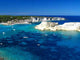 Ocean Bay with White Cliffs Aerial View Wall Decal