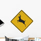Deer Crossing Sign Wall Decal