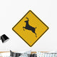 Deer Crossing Sign Wall Decal