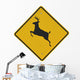 Deer Crossing Sign Wall Decal