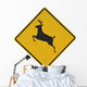 Deer Crossing Sign Wall Decal