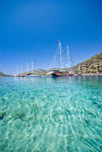 Gulet Boat Anchored Turkish Wall Decal