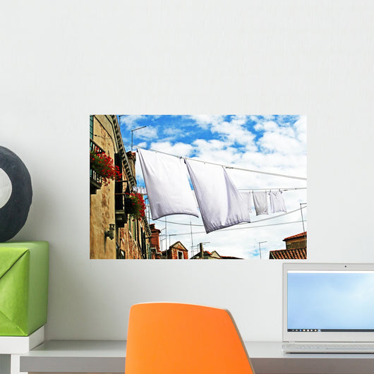 Clothes Hanging Out To Dry Wall Decal