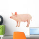 Pig White Wall Decal