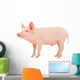 Pig White Wall Decal