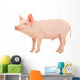 Pig White Wall Decal