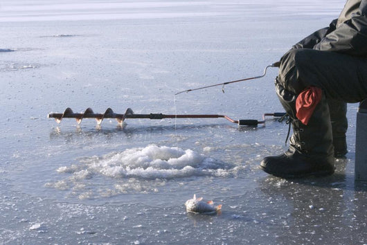 Ice Fishing Lake Wall Decal
