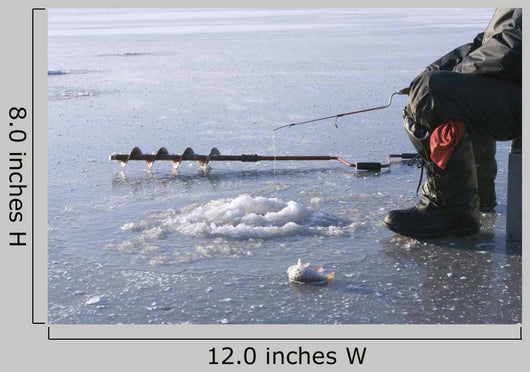 Ice Fishing Lake Wall Decal