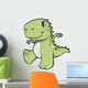 Cute Green Dinosaur T-Rex Wall Decal