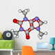 Caffeine Molecular Model Wall Decal