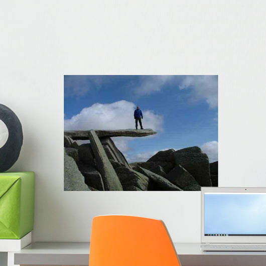 Cantilever Stone Wall Decal
