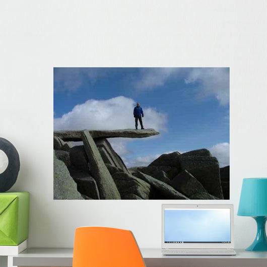 Cantilever Stone Wall Decal