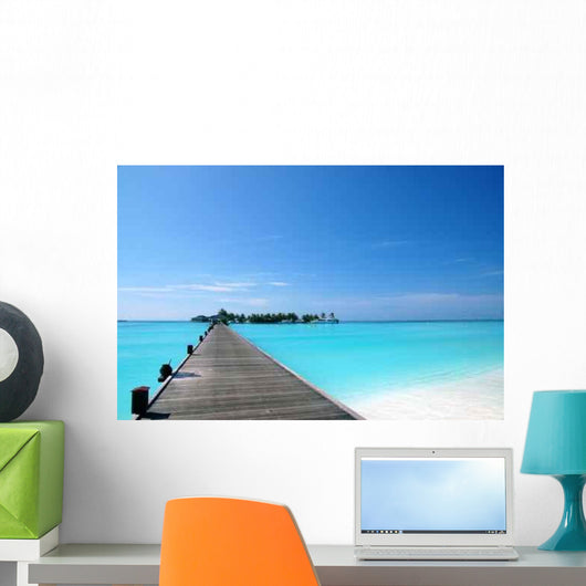 Br Cke Am Strand Wall Decal