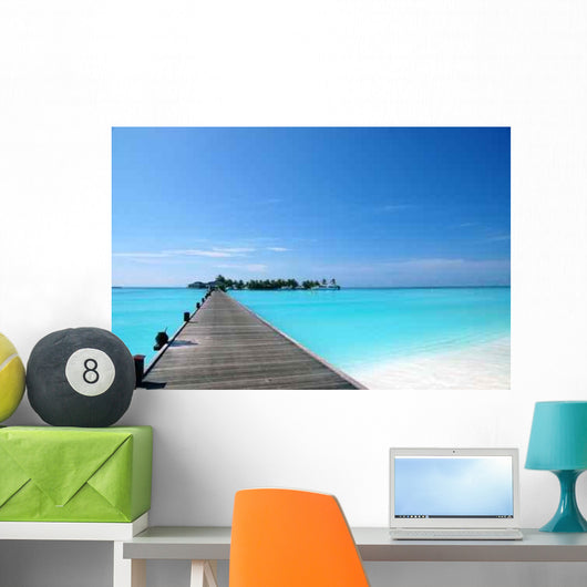 Br Cke Am Strand Wall Decal