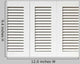 White Shutters Wall Decal