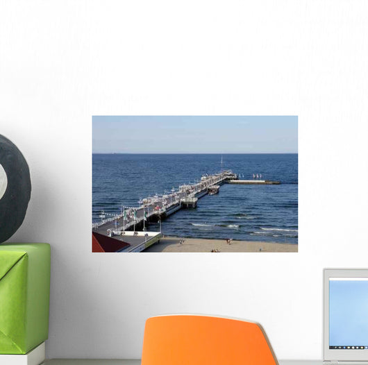 Pirate Ship at the Pier in Sopot, Poland Wall Decal