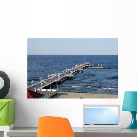 Pirate Ship at the Pier in Sopot, Poland Wall Decal