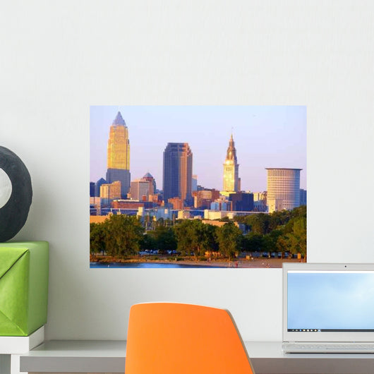 Close-Up Downtown Cleveland Wall Decal