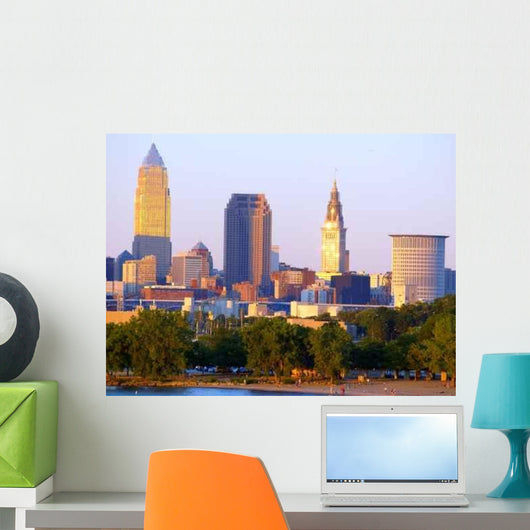 Close-Up Downtown Cleveland Wall Decal