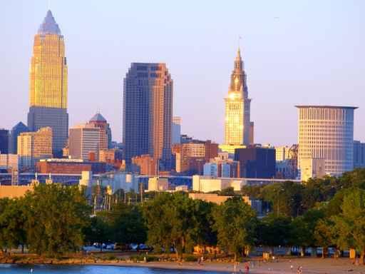 Close-Up Downtown Cleveland Wall Decal
