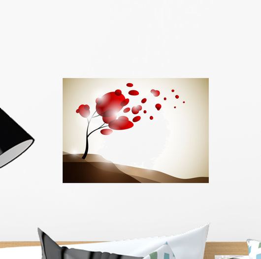 Valentine Tree Abstract Wall Decal