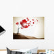 Valentine Tree Abstract Wall Decal