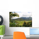 Tropical Mountain Landscape Wall Decal