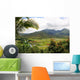 Tropical Mountain Landscape Wall Decal
