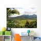 Tropical Mountain Landscape Wall Decal