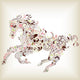Abstract Horse Wall Decal
